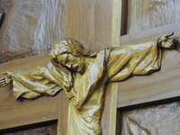 Imagem do Cristo crucificado na paróquia Imaculada Conceição, em Londrina (Foto: Paróquia Imaculada Conceição)